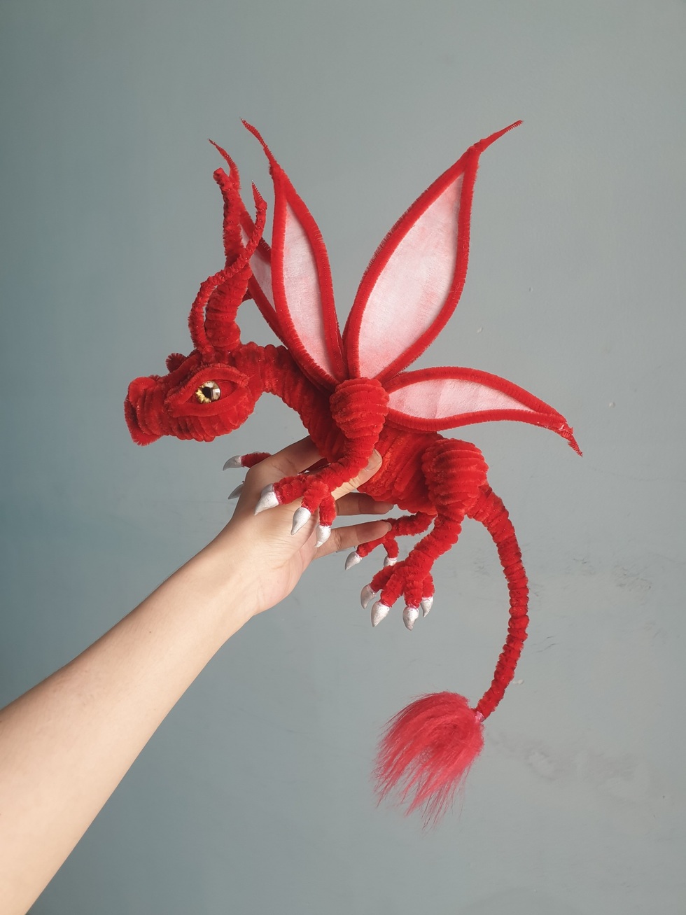 Rộ trào lưu làm rồng, hoa bằng kẽm nhung trưng Tết vừa rẻ vừa đẹp - 6