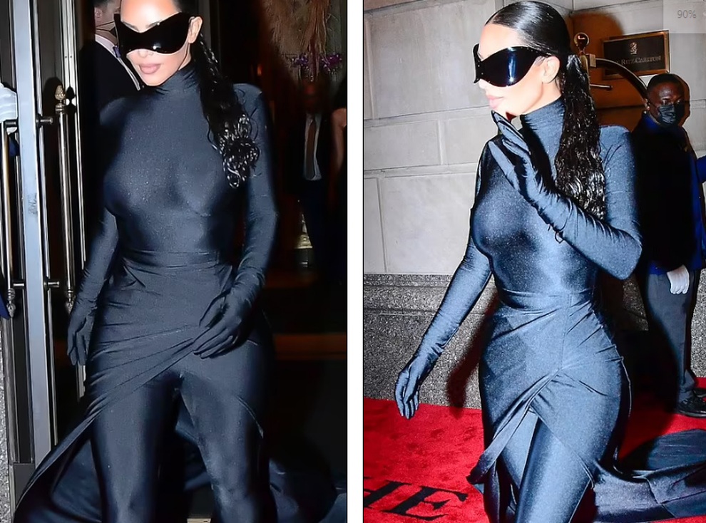 Chán khoe thân, Kim Kardashian chuyển sang phong cách kín mít - 1 Chán khoe thân, Kim Kardashian chuyển sang phong cách kín mít - 1