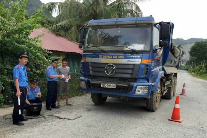Lực lượng Thanh Tra GT Thanh Hoá tuần tra kiểm soát