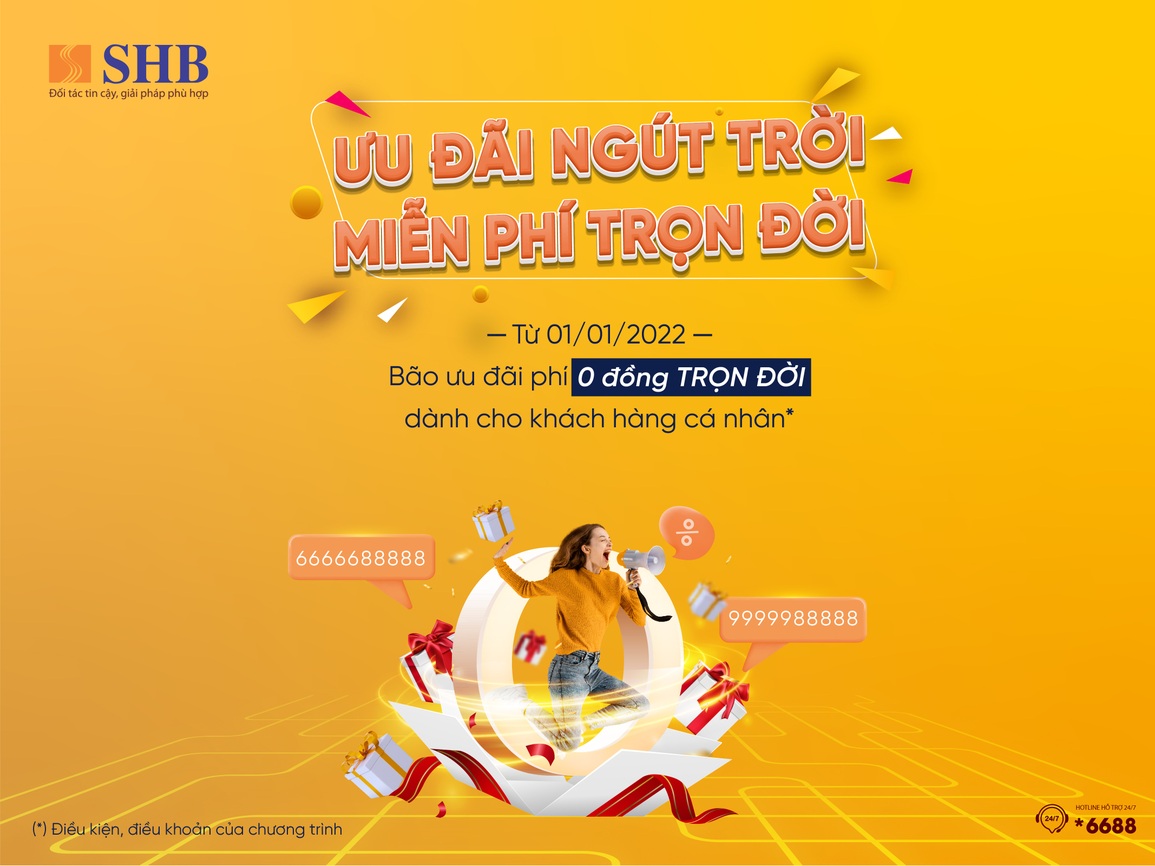 SHB miễn trọn đời phí chuyển tiền cho khách hàng cá nhân - 1 SHB miễn trọn đời phí chuyển tiền cho khách hàng cá nhân - 1