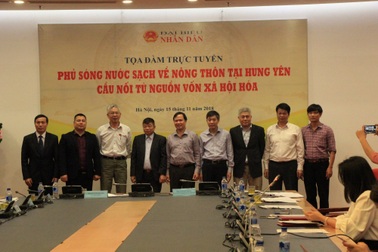 Phủ sóng nước sạch về nông thôn Hưng Yên