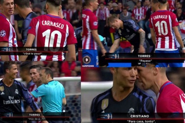 C.Ronaldo và Torres sỉ nhục nhau trên sân