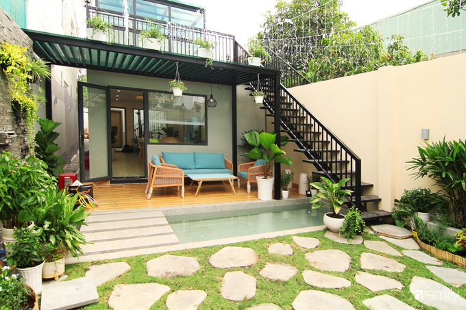 Nhà phố nằm giữa khu sầm uất vẫn có không gian riêng hiện đại, màu sắc sinh động kết hợp những mảng xanh thiên nhiên ở Củ Chi - Ảnh 8. Nhà phố nằm giữa khu sầm uất vẫn có không gian riêng hiện đại, màu sắc sinh động kết hợp những mảng xanh thiên nhiên ở Củ Chi - Ảnh 8.