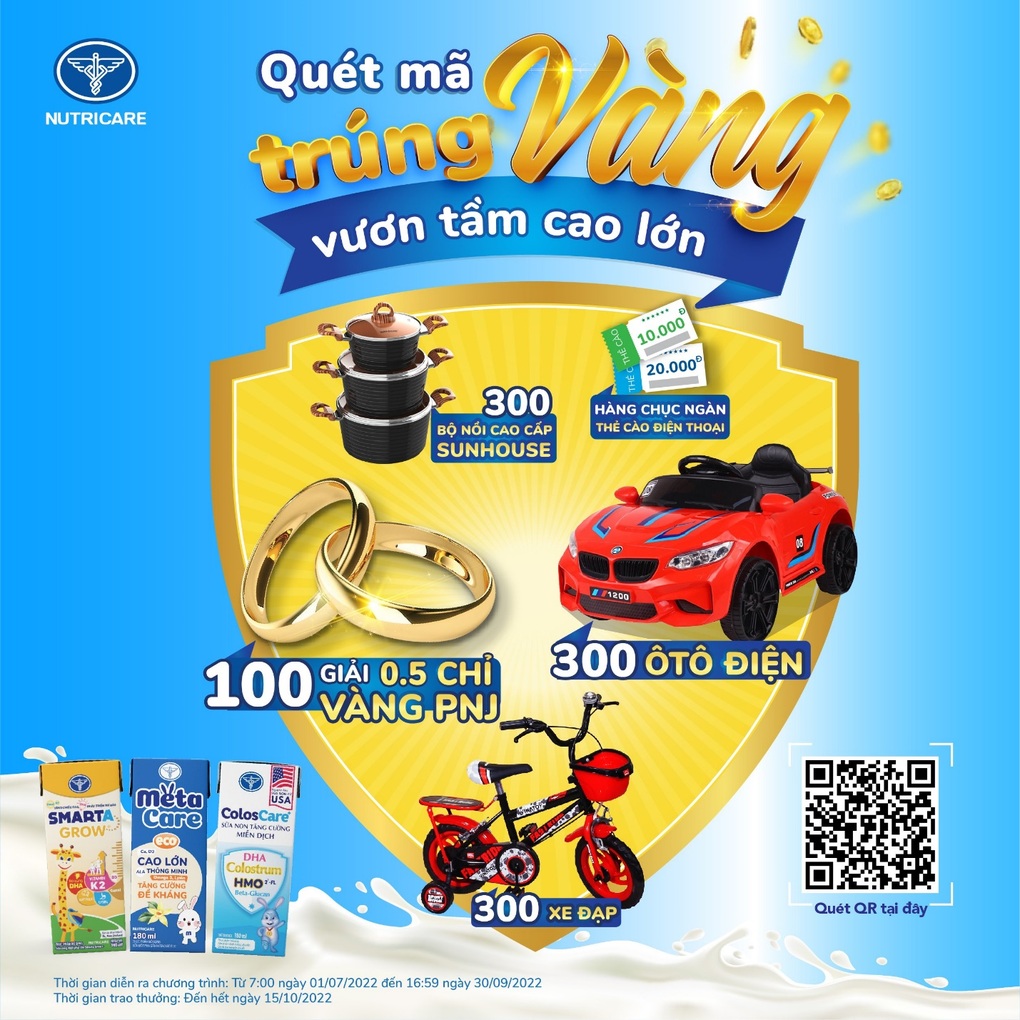 Cơ hội nhận vàng khi tham gia Quét mã trúng vàng - Vươn tầm cao lớn - 2 Cơ hội nhận vàng khi tham gia Quét mã trúng vàng - Vươn tầm cao lớn - 2