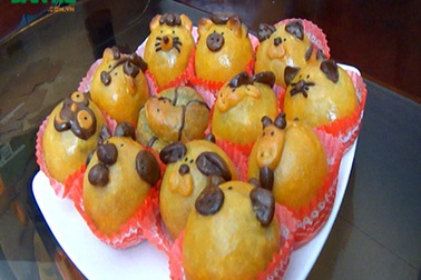 Độc đáo bánh trung thu hình dáng 12 con giáp