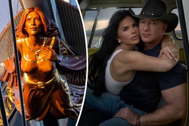 Tượng gỗ trên du thuyền 500 triệu USD của Jeff Bezos không khắc họa hôn thê