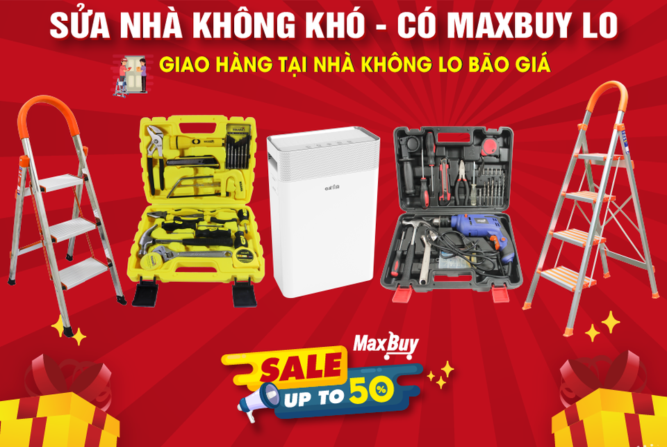 Maxbuy khuyến mãi lên đến 50% các sản phẩm dùng trong gia đình - 1 Maxbuy khuyến mãi lên đến 50% các sản phẩm dùng trong gia đình - 1