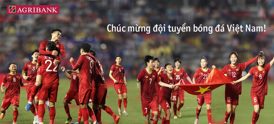 Agribank tặng 2 tỷ đồng cho hai đội tuyển bóng đá nam và nữ Việt Nam - 1 Agribank tặng 2 tỷ đồng cho hai đội tuyển bóng đá nam và nữ Việt Nam - 1