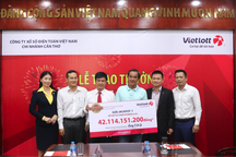 Vừa bán nhà, một khách hàng trúng Vietlott 42 tỷ đồng