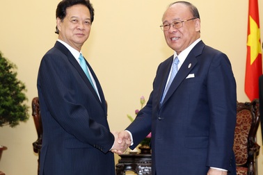 Thủ tướng tiếp cố vấn đặc biệt Liên minh nghị sĩ hữu nghị Nhật- Việt