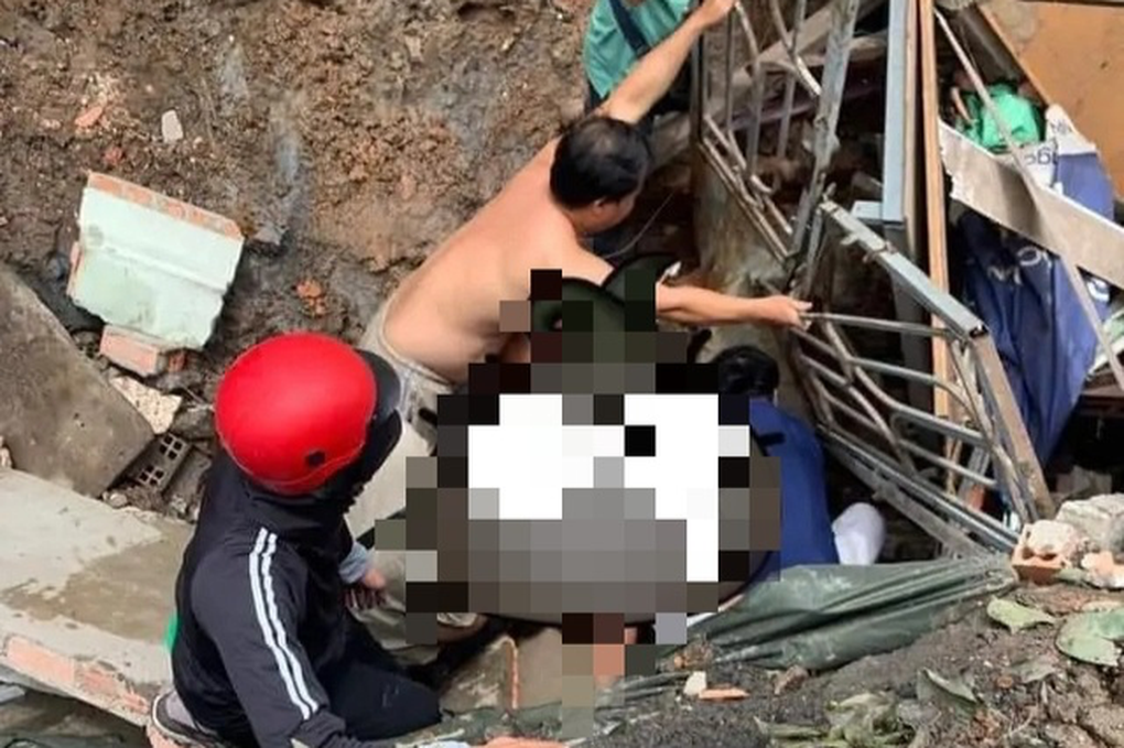 Một phụ nữ bị tường đổ sập vùi lấp ở Đồng Nai - 1 Một phụ nữ bị tường đổ sập vùi lấp ở Đồng Nai - 1