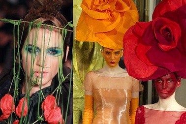 Hoa lá kỳ dị trong tuần lễ thời trang cao cấp 