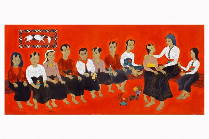 Tác phẩm “Nhà trẻ” - Nguyễn Kim Đồng.