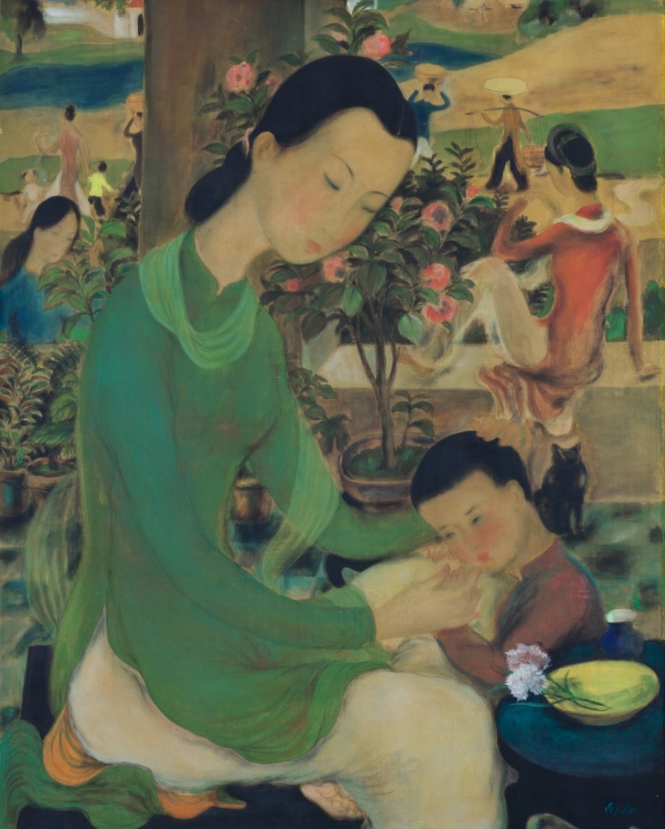 Thiếu nữ choàng khăn của Lê Phổ được kỳ vọng đạt mức giá 26 tỷ đồng - 6 Thiếu nữ choàng khăn của Lê Phổ được kỳ vọng đạt mức giá 26 tỷ đồng - 6