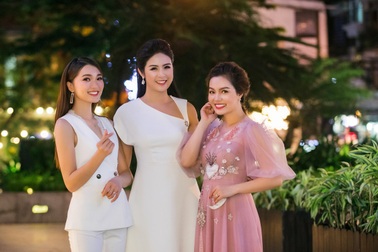 Ngọc Hân, Ngọc Anh, Ngọc Nữ đọ sắc rạng ngời