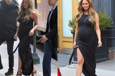 Siêu mẫu Mỹ: Bầu bí vẫn đi giày cao gót