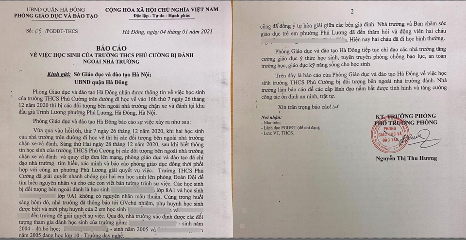 Hai nữ sinh bị 3 thiếu nữ đánh hội đồng trên phố - 2 Hai nữ sinh bị 3 thiếu nữ đánh hội đồng trên phố - 2