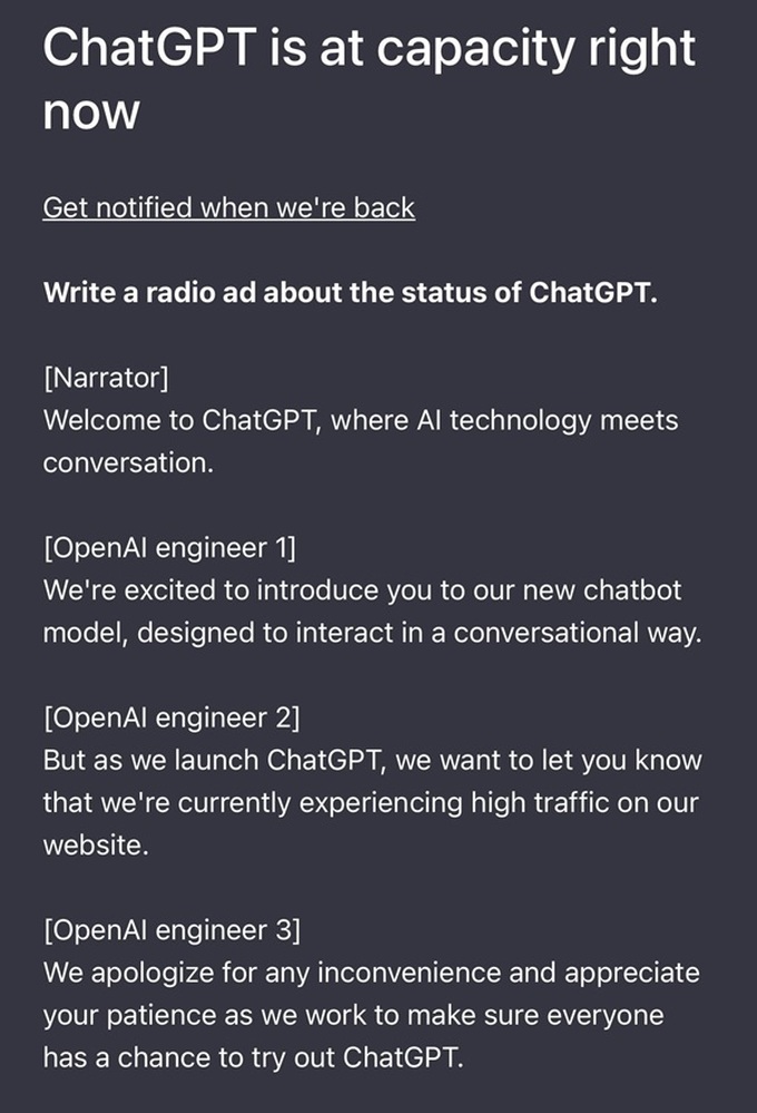 ChatGPT gặp sự cố kéo dài nhiều giờ đồng hồ.