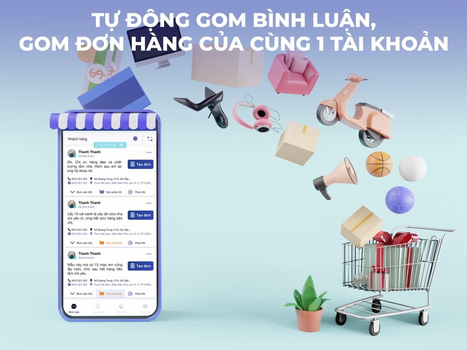 Phần mềm chốt đơn hàng chotdon.vn - giải pháp cho kỷ nguyên livestream bán hàng - 2 Phần mềm chốt đơn hàng chotdon.vn - giải pháp cho kỷ nguyên livestream bán hàng - 2