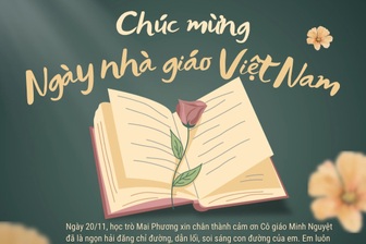 Cách làm thiệp 20/11 "độc nhất vô nhị" cực dễ gửi tặng thầy cô