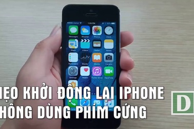 Mẹo khởi động lại iPhone không dùng phím cứng