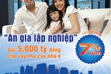 An gia lập nghiệp với gói 5.000 tỷ đồng cho vay nhu cầu nhà ở của BIDV
