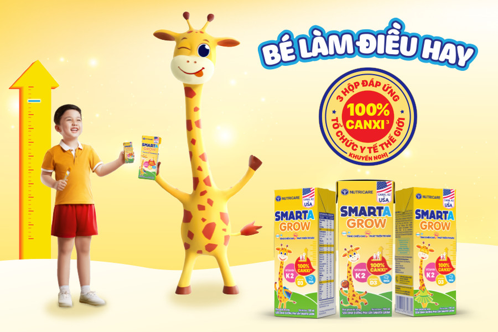 Smarta Grow 2+ với 1.100mg canxi: Giải pháp tăng chiều cao vượt trội - 5 Smarta Grow 2+ với 1.100mg canxi: Giải pháp tăng chiều cao vượt trội - 5