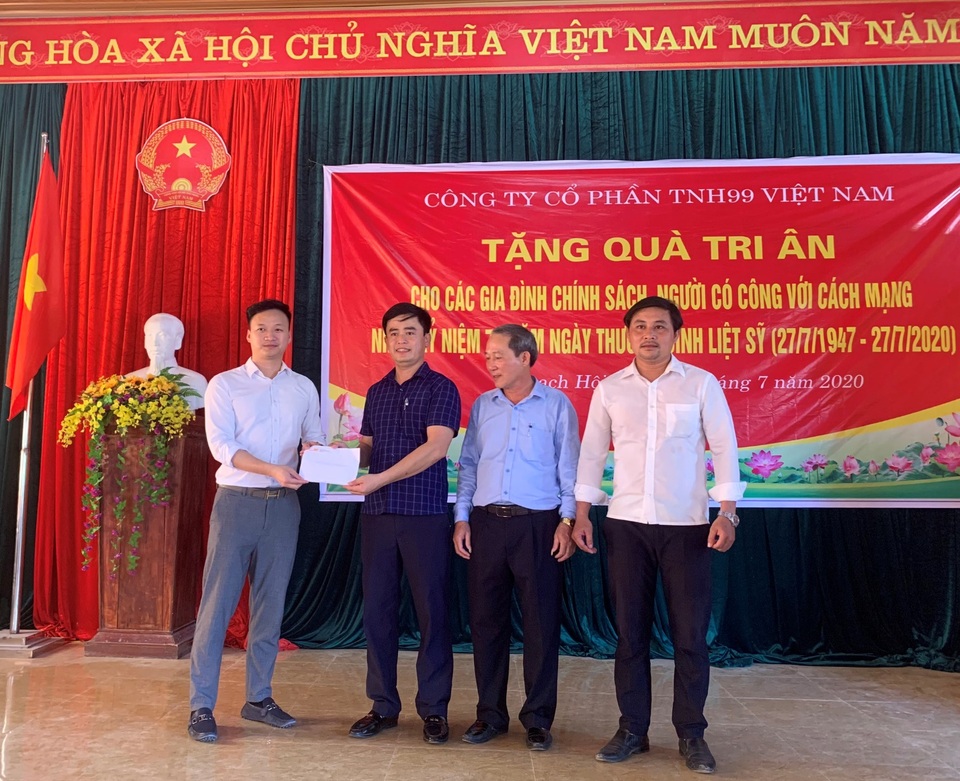 Công ty Cổ phần TNH99 Việt Nam tri ân các gia đình chính sách nhân ngày 27/7 - 4 Công ty Cổ phần TNH99 Việt Nam tri ân các gia đình chính sách nhân ngày 27/7 - 4