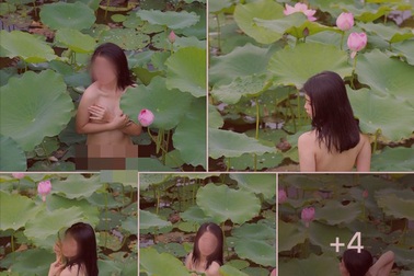 Tranh cãi xung quanh bộ ảnh khỏa thân giữa hồ sen và bài hát “Độ ta không độ nàng”