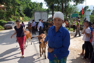 Dân vùng nghèo nhất nước được tặng trạm xá và bò giống