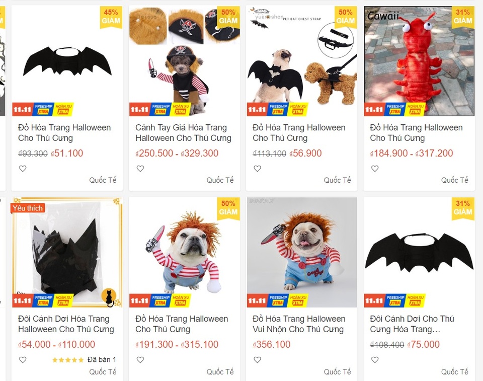Chủ nhân rút hầu bao, chi đậm sắm đồ Halloween cho thú cưng - 3 Chủ nhân rút hầu bao, chi đậm sắm đồ Halloween cho thú cưng - 3