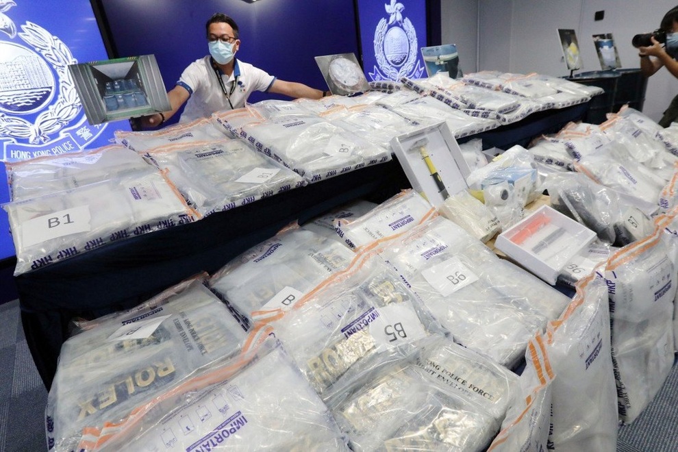 Hong Kong phát hiện lô ma túy khủng trị giá 80 triệu USD - 1 Hong Kong phát hiện lô ma túy khủng trị giá 80 triệu USD - 1