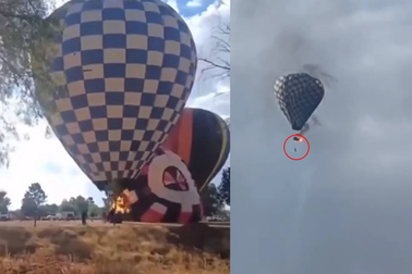 Khinh khí cầu bốc cháy, người đàn ông thiệt mạng sau khi cứu 2 người