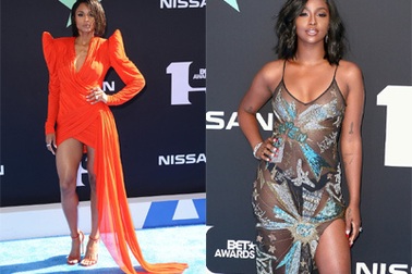 Ciara khoe chân dài, Justine Skye "phô" nội y trên thảm đỏ