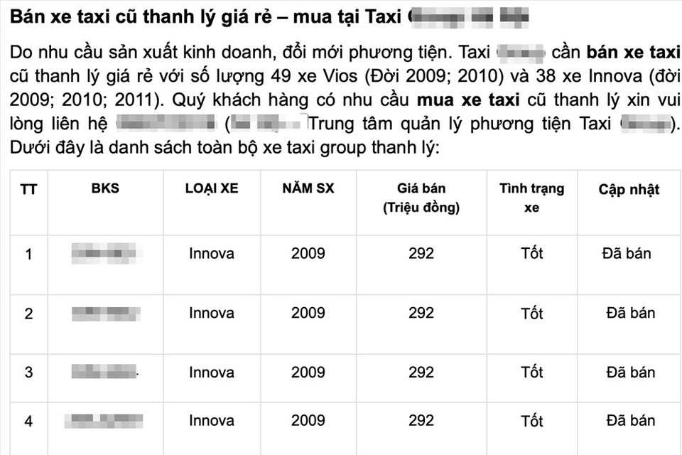 Chuyên gia chỉ cách nhận biết taxi cũ “lột xác” thành xe gia đình chơi Tết - 1 Chuyên gia chỉ cách nhận biết taxi cũ “lột xác” thành xe gia đình chơi Tết - 1