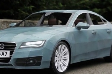 Xe Audi A7 từ nghệ thuật gấp, dán giấy