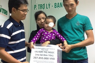 Hơn 207 triệu đồng đến với bé Kim Yến