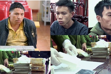 Bắt giữ 3 đối tượng thu giữ 15 bánh heroin và 9kg ma túy đá