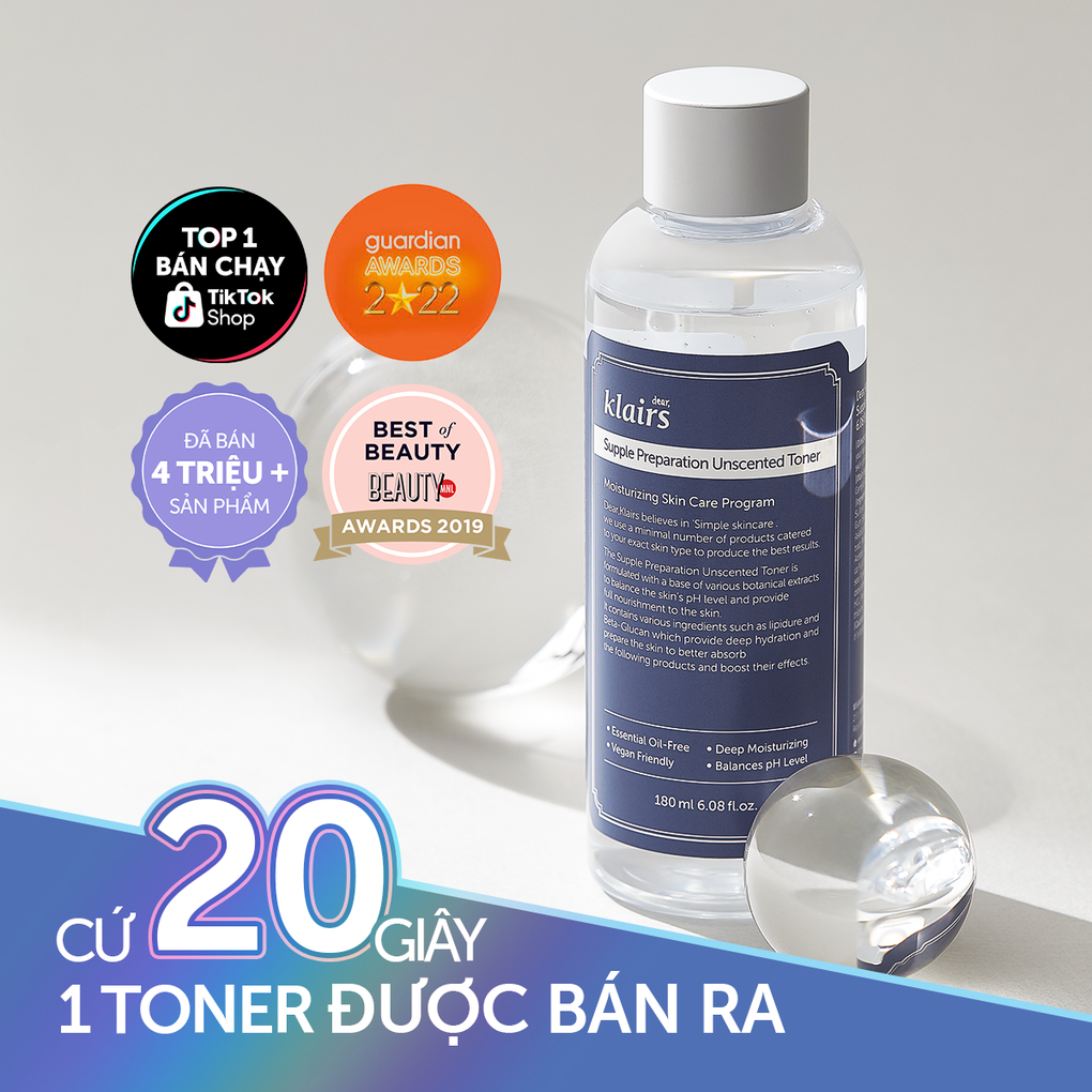 Lý do Toner Dear, Klairs được yêu thích - 3 Lý do Toner Dear, Klairs được yêu thích - 3