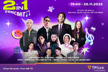 Hé lộ dàn nghệ sĩ cùng bạn "Chọn trải nghiệm, Trọn chất tôi" tại TPBank 2in1 Concert