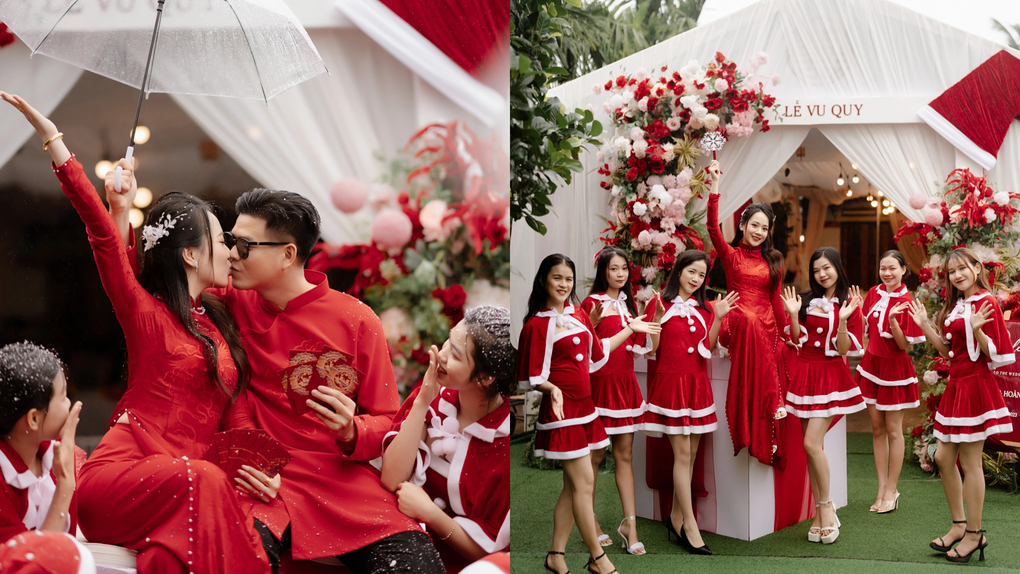 Ông bà già Noel bê tráp đám cưới vào ngày Giáng sinh ở Quảng Ngãi gây sốt - 4 Ông bà già Noel bê tráp đám cưới vào ngày Giáng sinh ở Quảng Ngãi gây sốt - 4