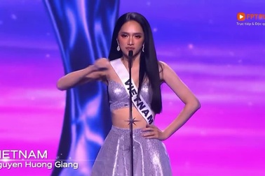 Hương Giang chào sân tại chung kết Hoa hậu Hoàn vũ 2025