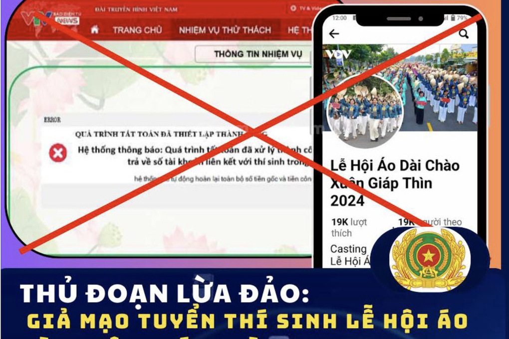 Công an TPHCM cảnh báo lừa đảo bằng thủ đoạn tuyển thí sinh lễ hội áo dài - 1 Công an TPHCM cảnh báo lừa đảo bằng thủ đoạn tuyển thí sinh lễ hội áo dài - 1