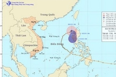 Bão số 9 đã suy yếu thành áp thấp