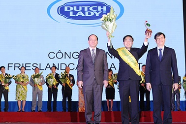 FrieslandCampina Việt Nam đạt giải thưởng “Thương hiệu vàng thực phẩm Việt Nam năm 2015” 