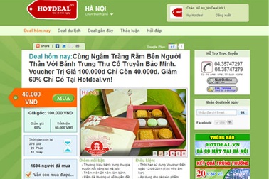 “Mua nhóm” Hotdeal.vn phát triển nhiều hoạt động mới