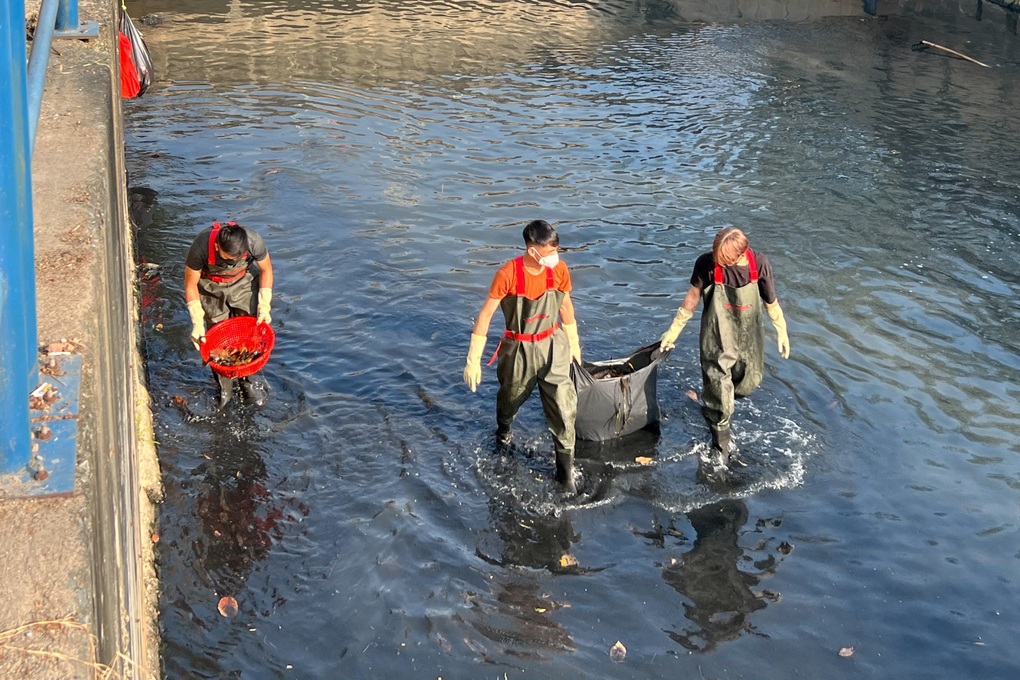 Những chàng trai tự nguyện bơi vào kênh ô nhiễm để gom rác ngày cận Tết - 10 Những chàng trai tự nguyện bơi vào kênh ô nhiễm để gom rác ngày cận Tết - 10