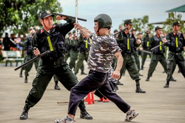 Công an Việt Nam trình diễn võ thuật trong khuôn khổ Hội nghị APCCA 41