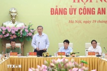 Tổng Bí thư Tô Lâm dự Hội nghị Đảng ủy Công an Trung ương 6 tháng đầu năm 2025