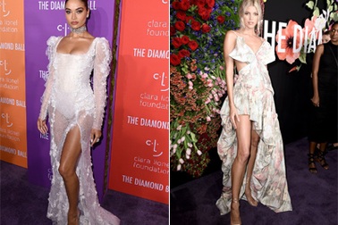 Shanina Shaik bốc lửa với váy ren xuyên thấu